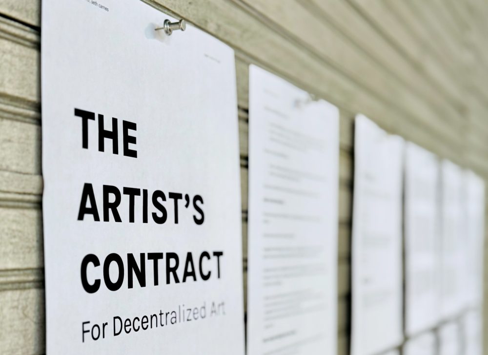 Artist’s Contract for Decentralized Art